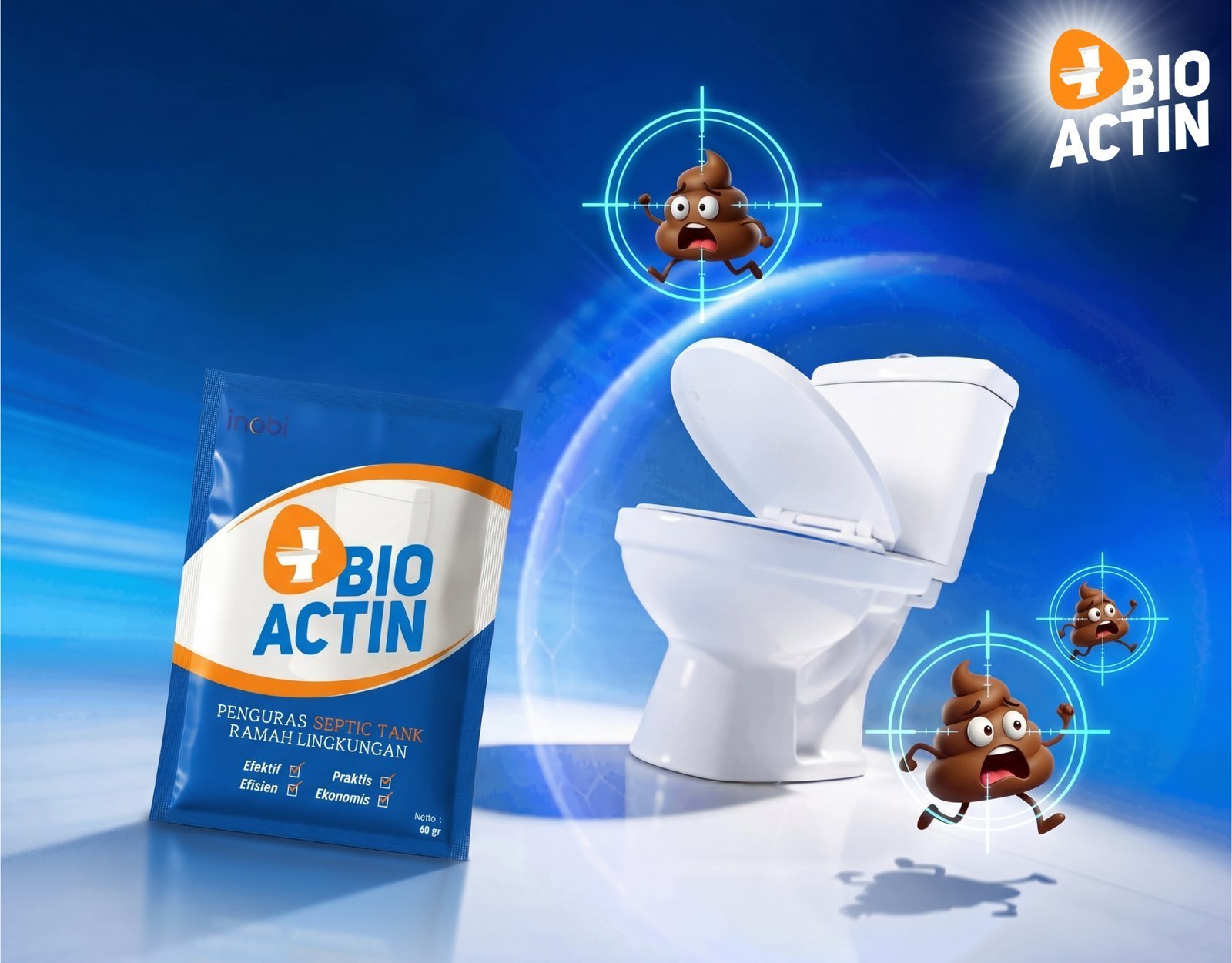 BIOACTIN - penguras WC tanpa sedot
