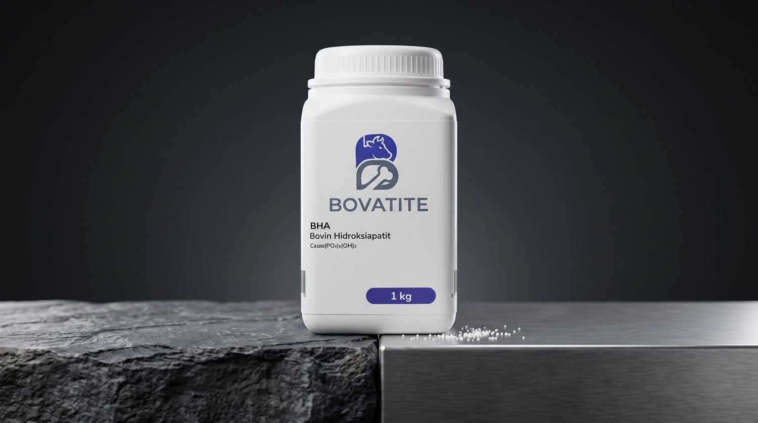 Kemasan Bovatite pada latar gelap